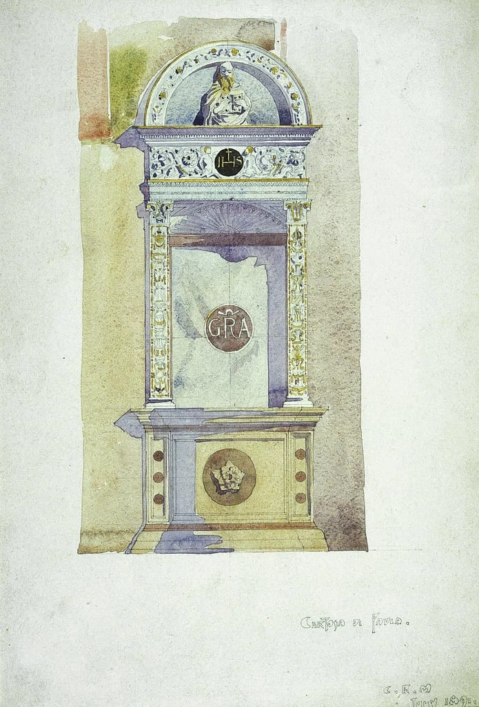Certosa di Pavia, Memorial, 1891